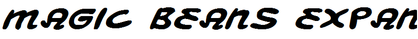 Magic Beans Expanded Italic Expanded Italic