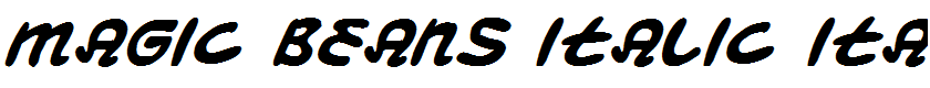 Magic Beans Italic Italic