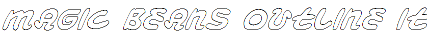 Magic Beans Outline Italic Outline Italic