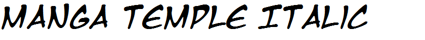 Manga Temple Italic