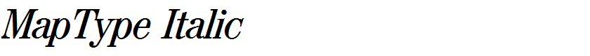 MapType Italic