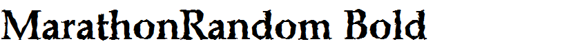 MarathonRandom Bold