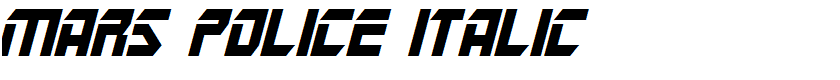 Mars Police Italic