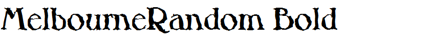 MelbourneRandom Bold
