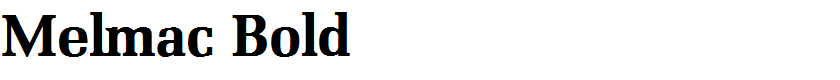 Melmac Bold