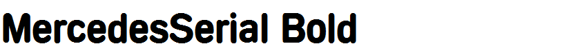MercedesSerial Bold