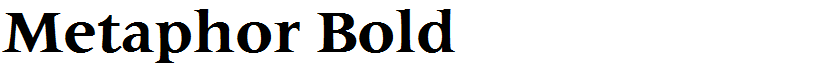 Metaphor Bold