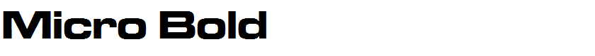 Micro Bold