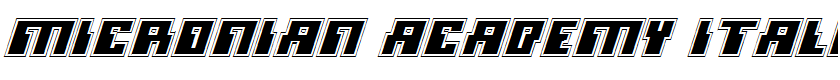 Micronian Academy Italic Italic