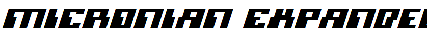 Micronian Expanded Italic Expanded Italic