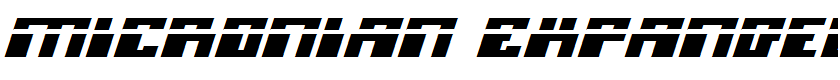 Micronian Expanded Laser Italic Expanded Italic