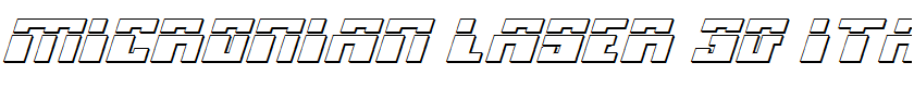 Micronian Laser 3D Italic Italic
