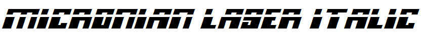 Micronian Laser Italic Italic