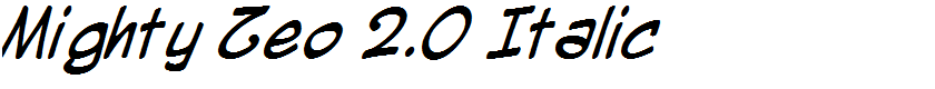 Mighty Zeo 2.0 Italic