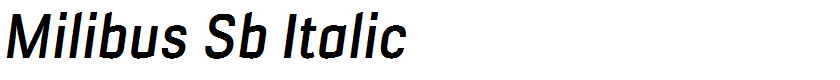 Milibus Sb Italic