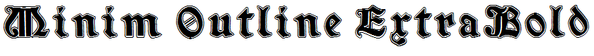 Minim Outline ExtraBold