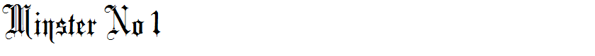 Minster No 1