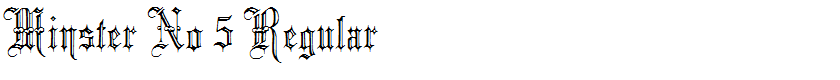 Minster No 5 Regular