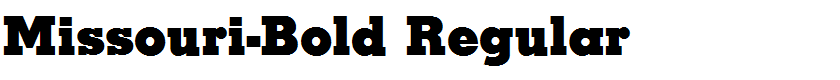 Missouri-Bold Regular