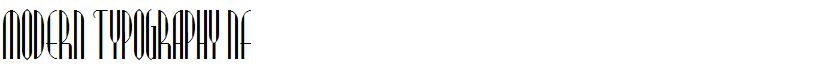 Modern Typography NF