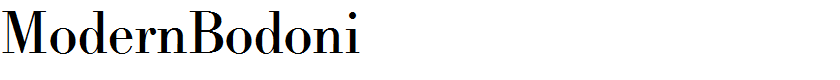 ModernBodoni