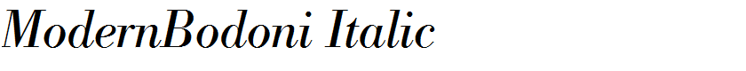 ModernBodoni Italic
