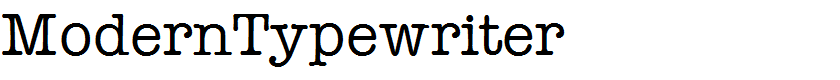 ModernTypewriter