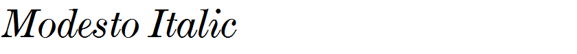 Modesto Italic