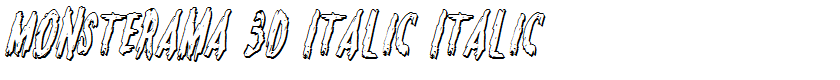 Monsterama 3D Italic Italic