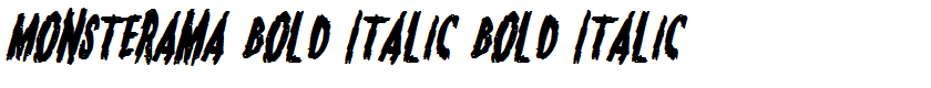 Monsterama Bold Italic Bold Italic