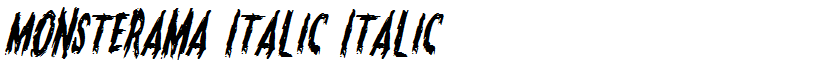 Monsterama Italic Italic