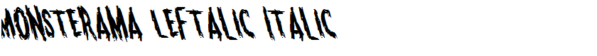 Monsterama Leftalic Italic