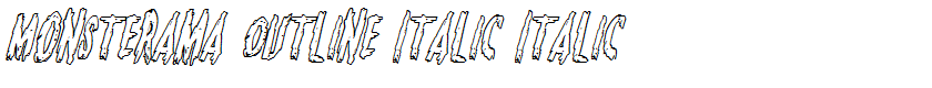 Monsterama Outline Italic Italic