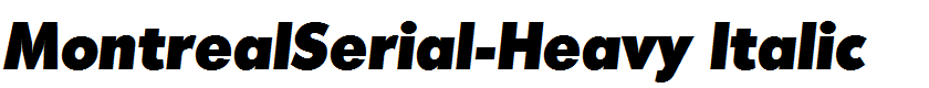 MontrealSerial-Heavy Italic