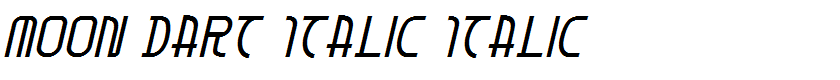 Moon Dart Italic Italic