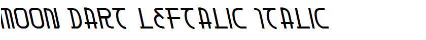 Moon Dart Leftalic Italic