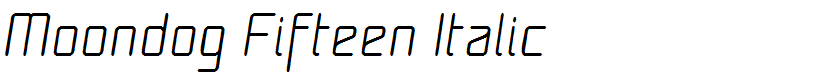 Moondog Fifteen Italic