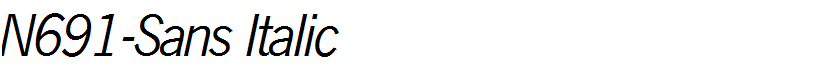 N691-Sans Italic