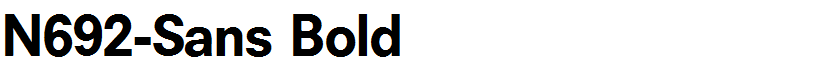 N692-Sans Bold