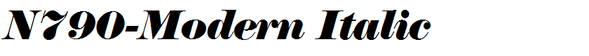 N790-Modern Italic