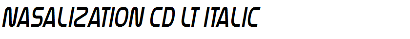 Nasalization Cd Lt Italic