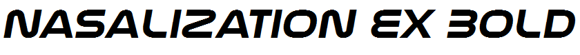 Nasalization Ex Bold Italic