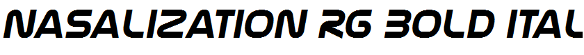 Nasalization Rg Bold Italic