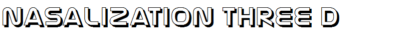 Nasalization Three D