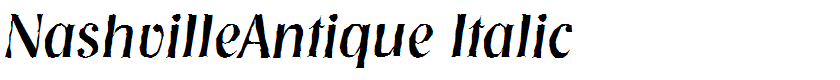 NashvilleAntique Italic