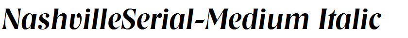 NashvilleSerial-Medium Italic