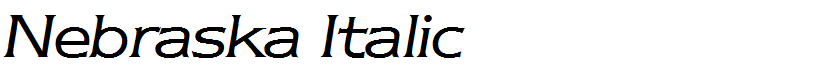 Nebraska Italic