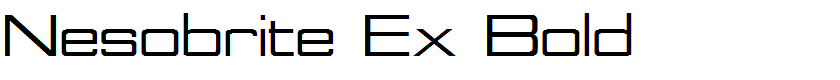 Nesobrite Ex Bold