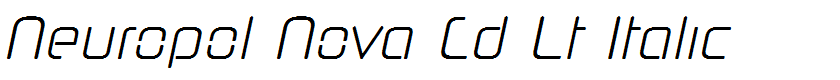 Neuropol Nova Cd Lt Italic