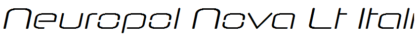 Neuropol Nova Lt Italic